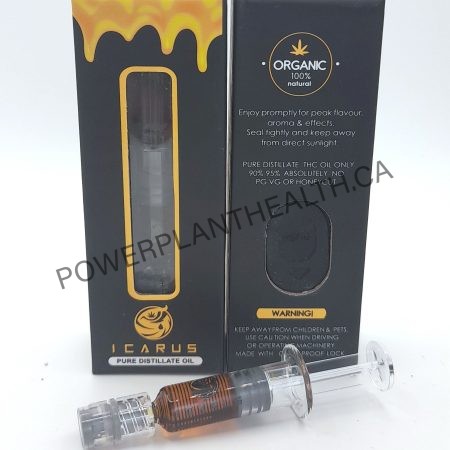 Icarus420 THC Syringe with clear, pure Delta-9 distillate