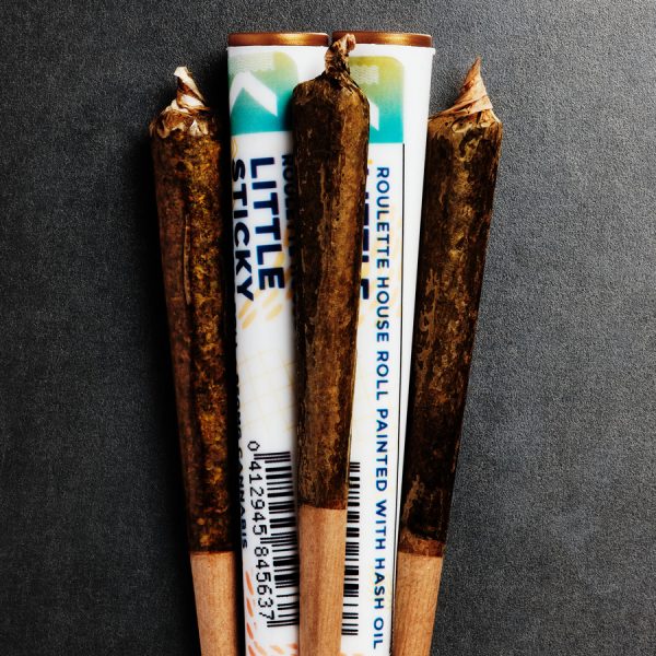 KushKraft Little Sticky Joint pre-roll with full-spectrum oil and organic hemp paper