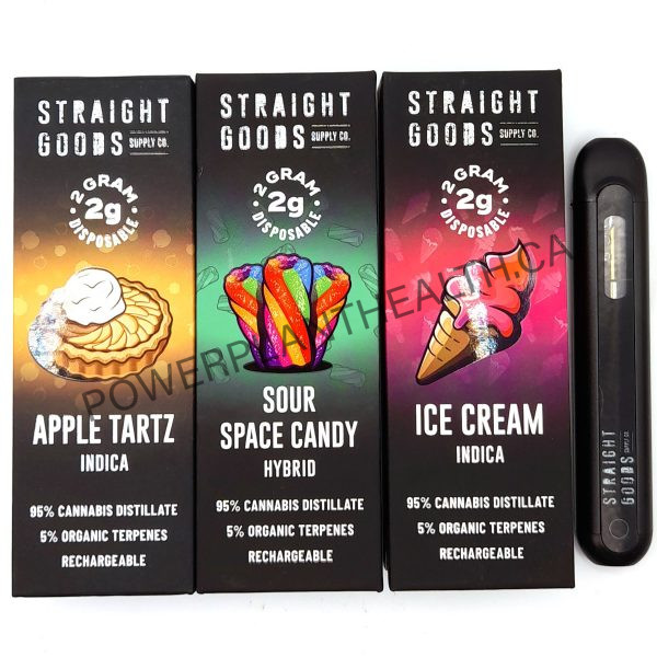 Straight Goods 2g Vape with sleek design and premium Delta-9 THC distillate