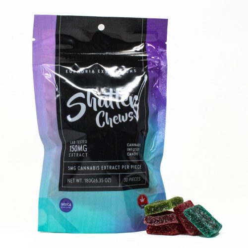 Euphoria Extractions Shatter Chews with live rosin infusion, bold flavors, and precise dosing for a premium edible experience.