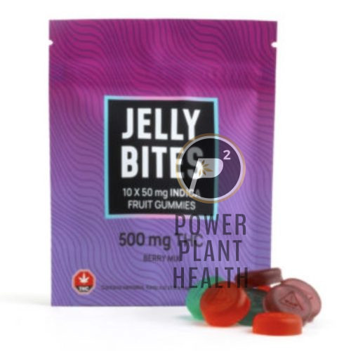 Twisted Extracts Jelly Bites Fruit Gummy with balanced THC and CBD for relief and relaxation