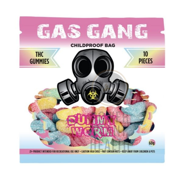 Gas Gang 500mg Gummy with fruity flavors, premium CBD, and calming effects for stress relief and improved sleep.