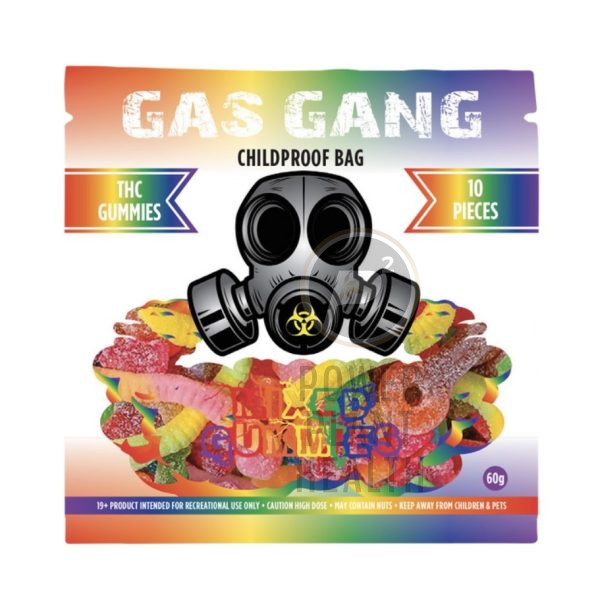 Gas Gang 500mg Gummy with fruity flavors, premium CBD, and calming effects for stress relief and improved sleep.