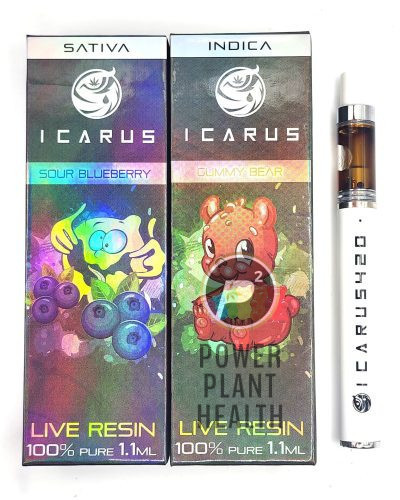 Icarus420 Live Resin Vape Pen with sleek design and pure Delta-9 THC extract