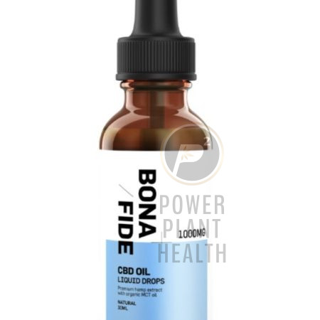 Bonafide 1000mg THC and CBD Tincture in a glass dropper bottle