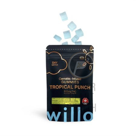 Willo 500mg Gummy THC edibles with fruity flavors and consistent dosing