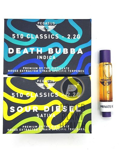 Pegasus420 2.2g Cartridge with premium delta-9 THC distillate for smooth vaping and bold flavors