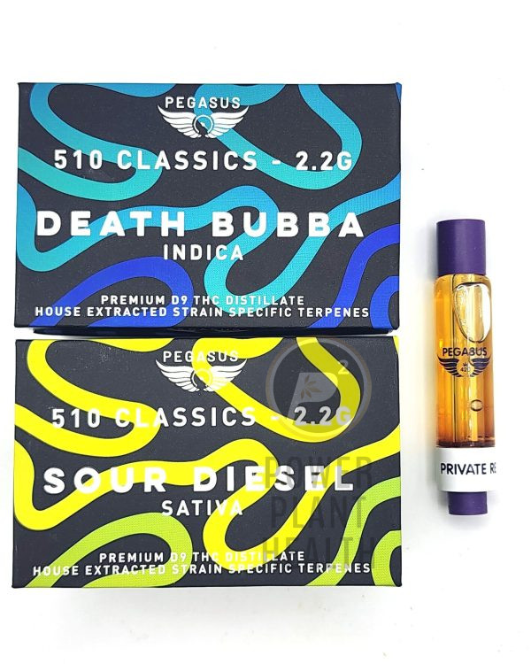 Pegasus420 2.2g Cartridge with premium delta-9 THC distillate for smooth vaping and bold flavors