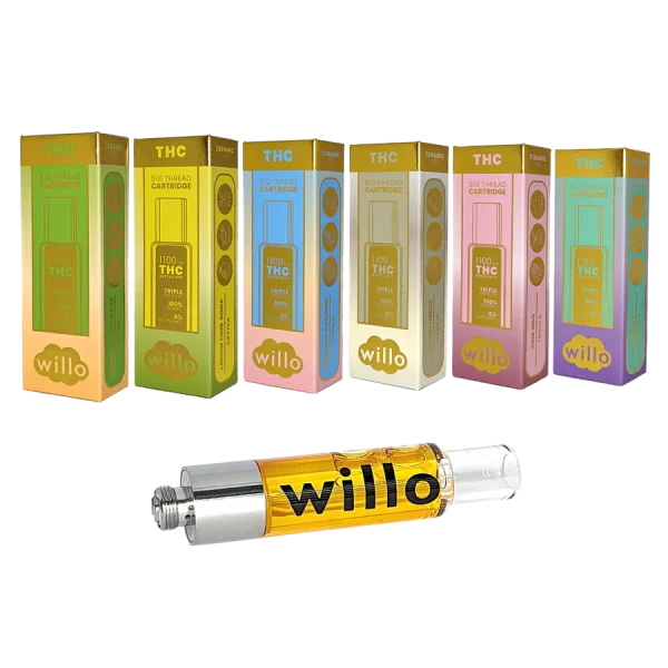 Willo 1100mg Vape Cartridge offering smooth flavor and powerful potency