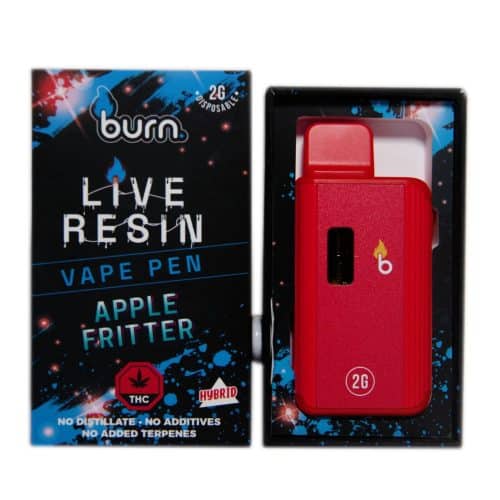 Burn 2g Live Resin Vape showcasing sleek design, premium live resin, and bold flavors for a superior experience.