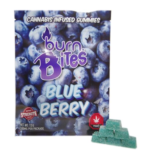 Burn Bites 500mg Gummy with High-Potency THC and Delicious Flavors